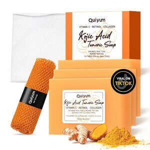 NEW! Kojic Acid Magic Turmeric Soap, Dark Spot Remover for Face, Skin Care Sets
